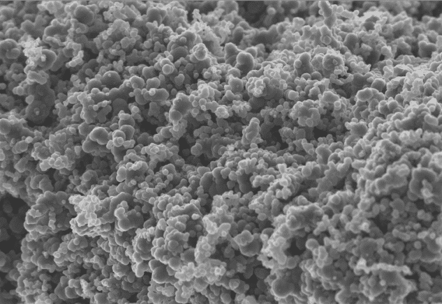 SEM image showing the aggregates and agglomerates building the structure of Carbon Black